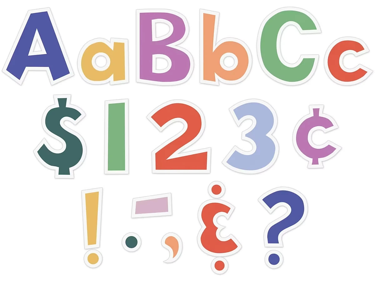 Color Crush 4" Punch-Out Letters - US 2792