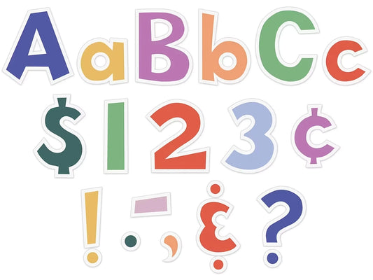 Color Crush 4" Punch-Out Letters - US 2792