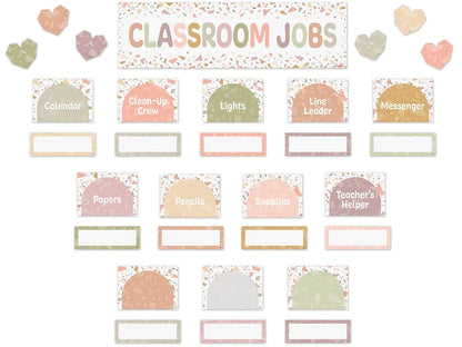 Terrazzo Tones Classroom Jobs Bulletin Board Set - US 3473