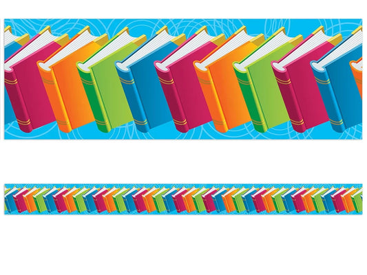 Colorful Book Border - US 7841