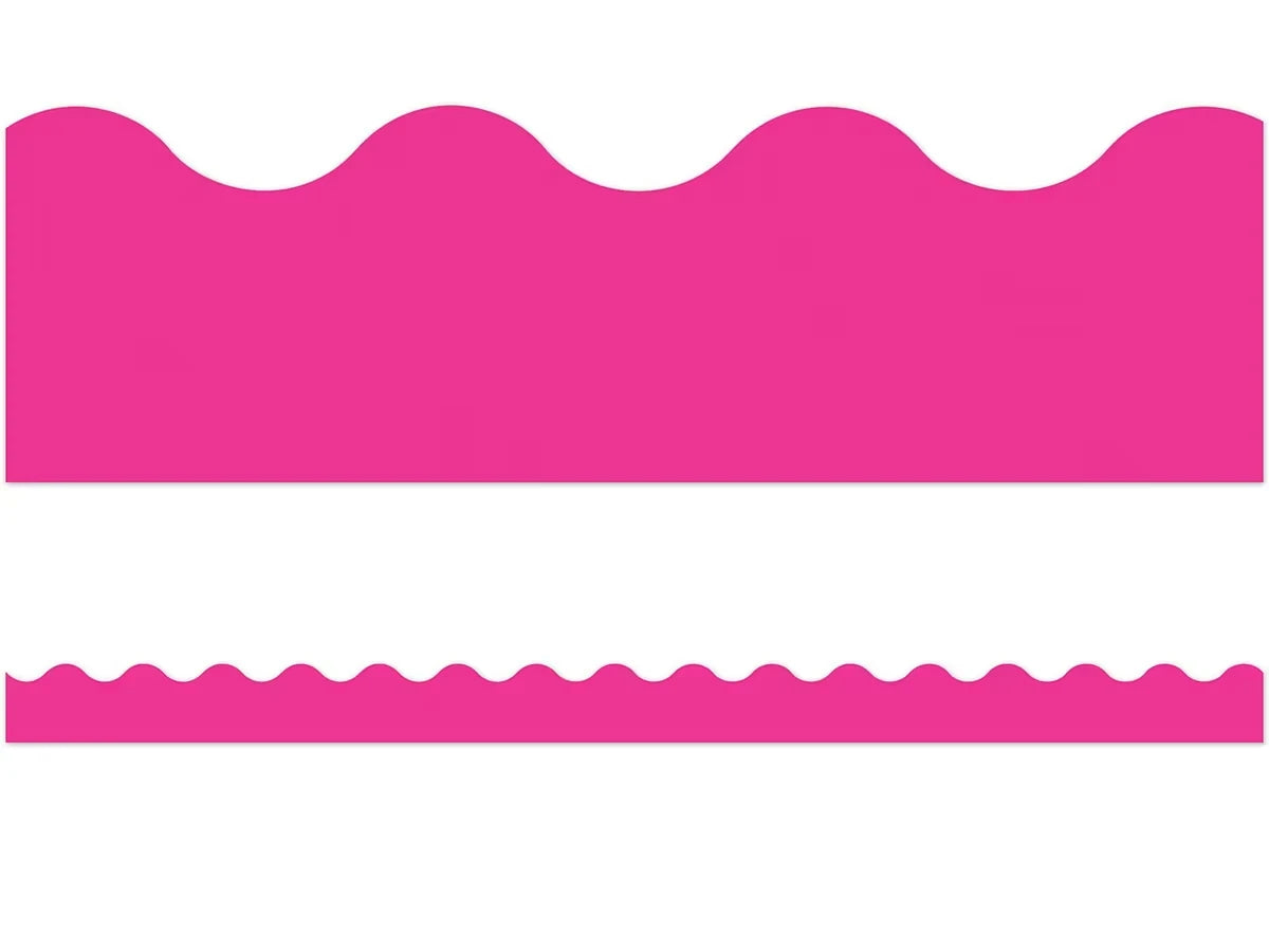 Vivid Pink Scalloped Border - US 5443