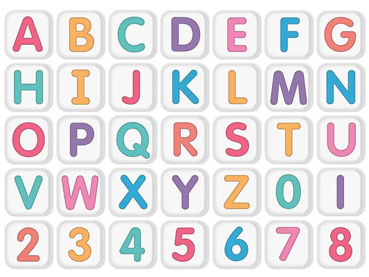 Crafty and Cool 3 1/2" Punch-Out Letters - US 8411