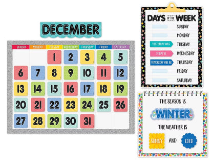 Core Decor Calendar Bulletin Board Set - US 1763