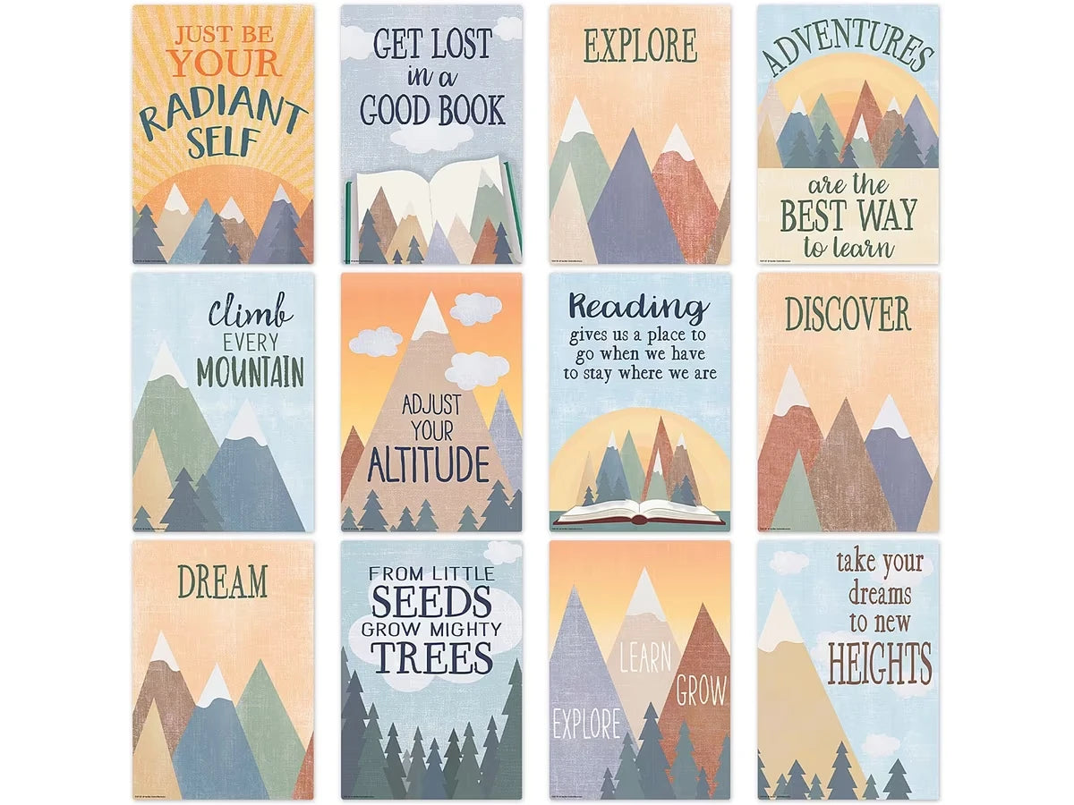Moving Mountains Motivational Small Poster Pack - US 3555