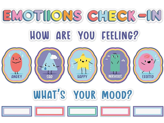 We Stick Together Emotions Check-In Bulletin Board Set - US 7995