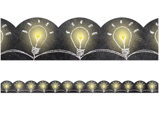 Chalk It Up! Light Bulb Scalloped Border - US 2251