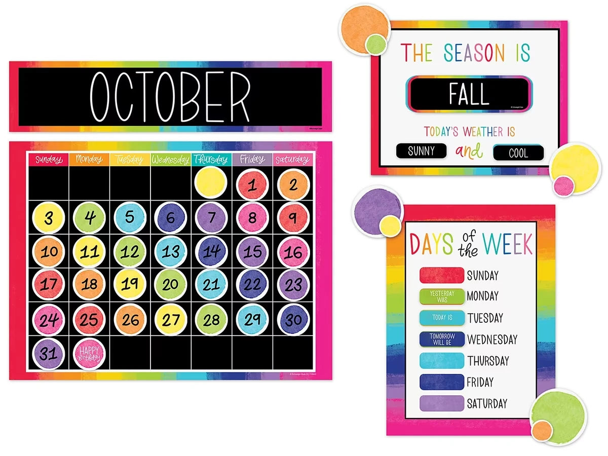Light Bulb Moments Calendar Bulletin Board Set - US 3185