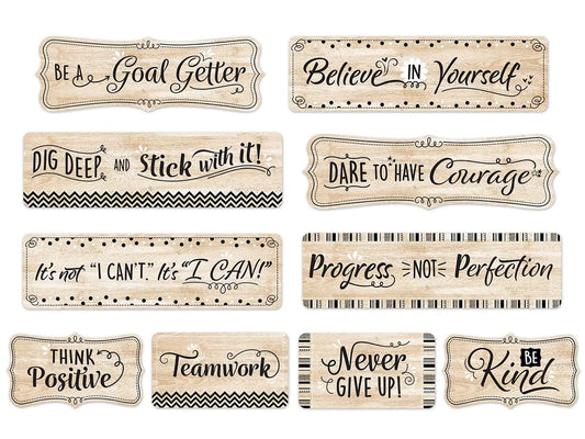 Mindset Matters Wood Bulletin Board Set - US 2083