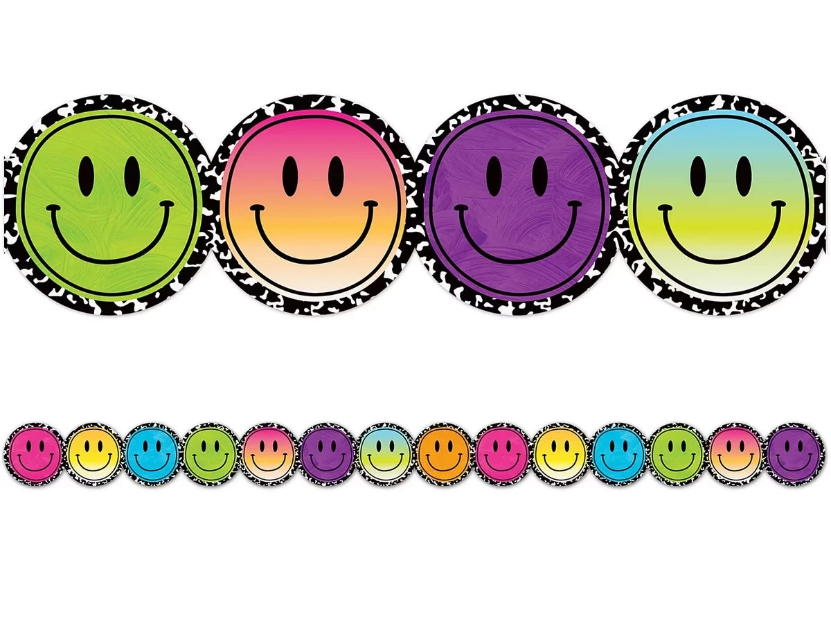 Brights 4Ever Smiley Face Border - US 8620