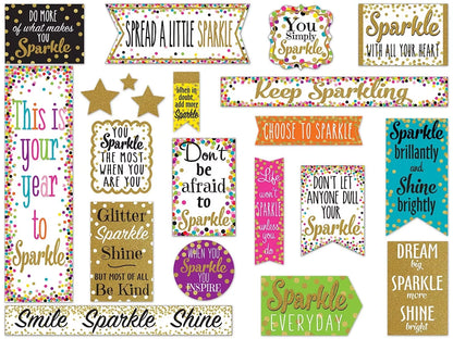 Confetti Sparkle & Shine Bulletin Board Set - US 5305