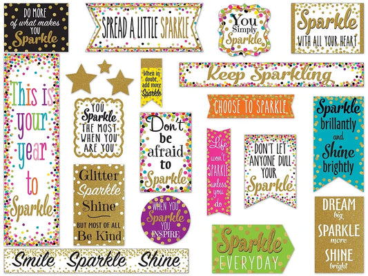 Confetti Sparkle & Shine Bulletin Board Set - US 5305