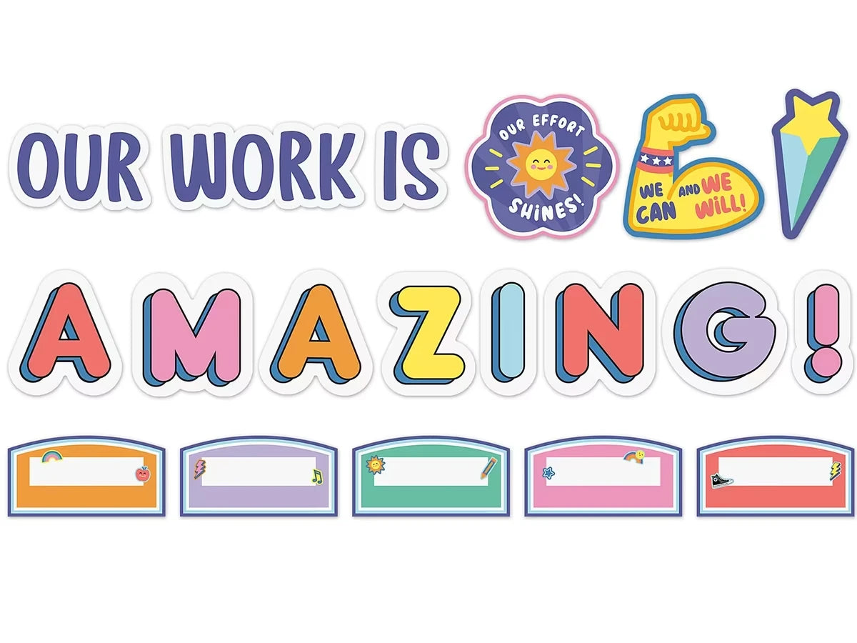 We Stick Together Our Work Is Amazing Bulletin Board Set - US 5758