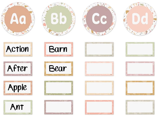 Terrazzo Tones Word Wall Bulletin Board Set - US 1915