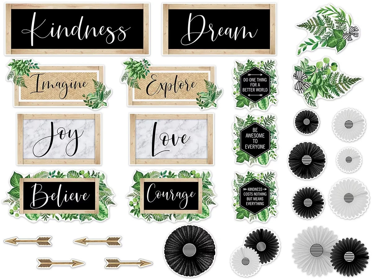Simply Boho Motivational Bulletin Board Set - US 6523