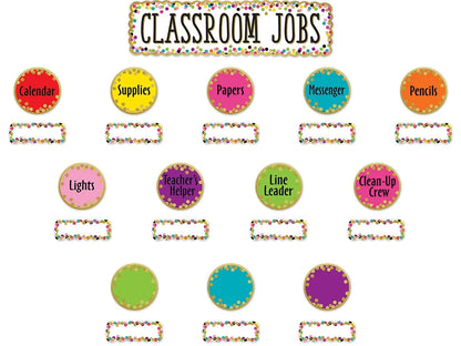 Confetti Classroom Jobs Bulletin Board Set - US 5771