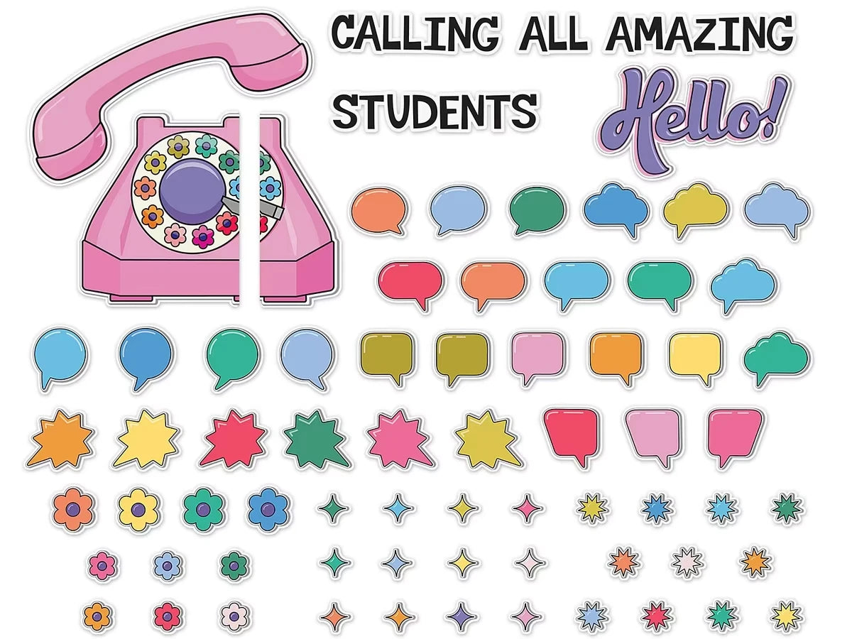 Retro Remix Calling All Amazing Students Bulletin Board Set - US 1061