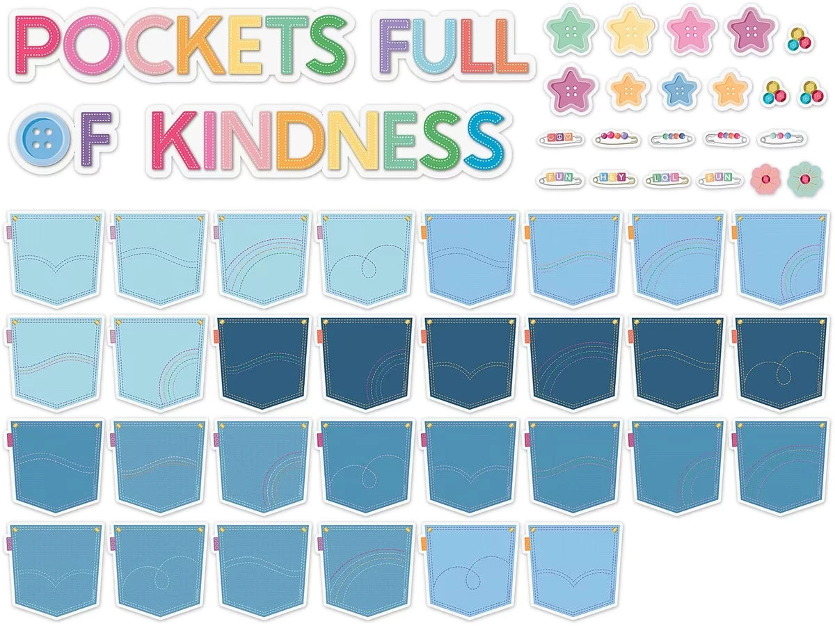 Crafty and Cool Pockets Full of Kindness Bulletin Board Set - US 5197