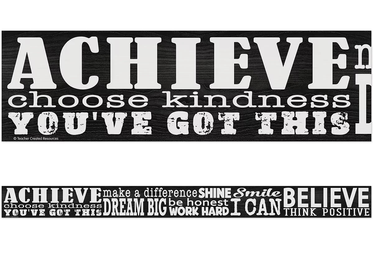 Modern Farmhouse Positive Sayings Border - US 5720