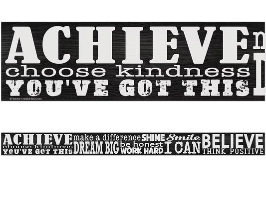 Modern Farmhouse Positive Sayings Border - US 5720