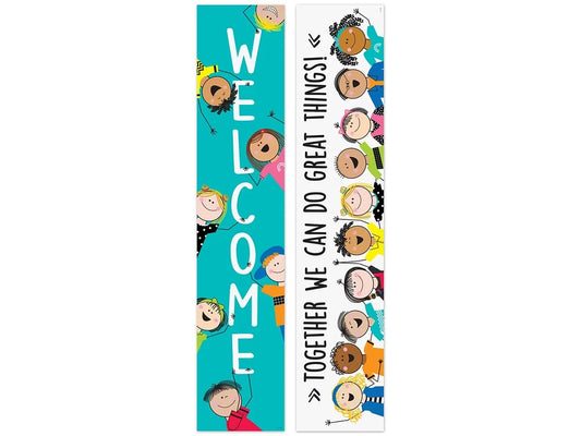 Stick Kids Welcome Double-Sided Banner - US 6845