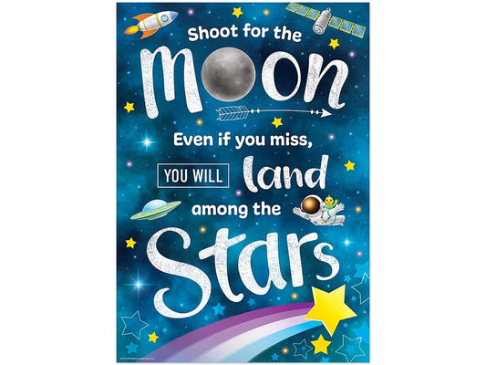 Outer Space Crew Shoot for the Moon Poster - US 3648