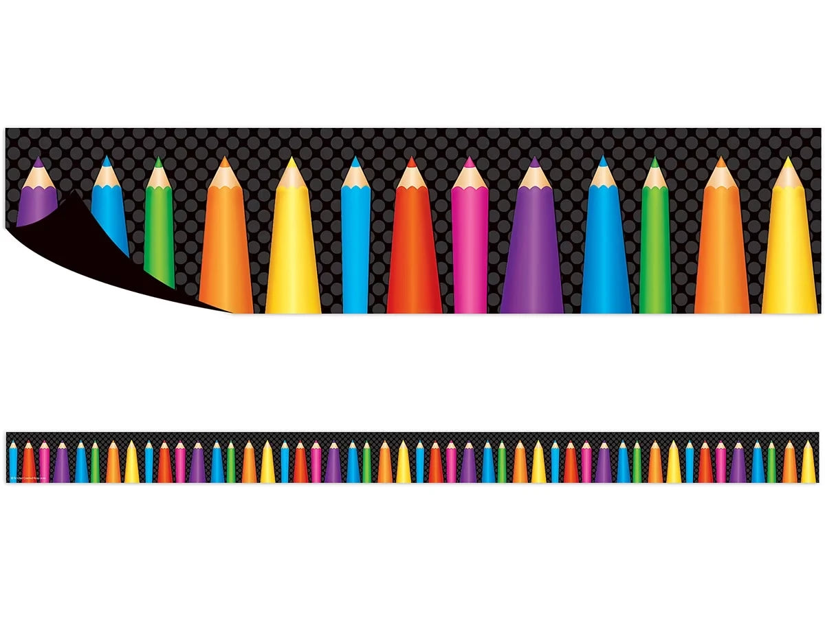Colored Pencil Magnetic Border - US 4407