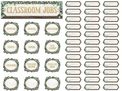 Eucalyptus Classroom Jobs Bulletin Board Set - US 5587