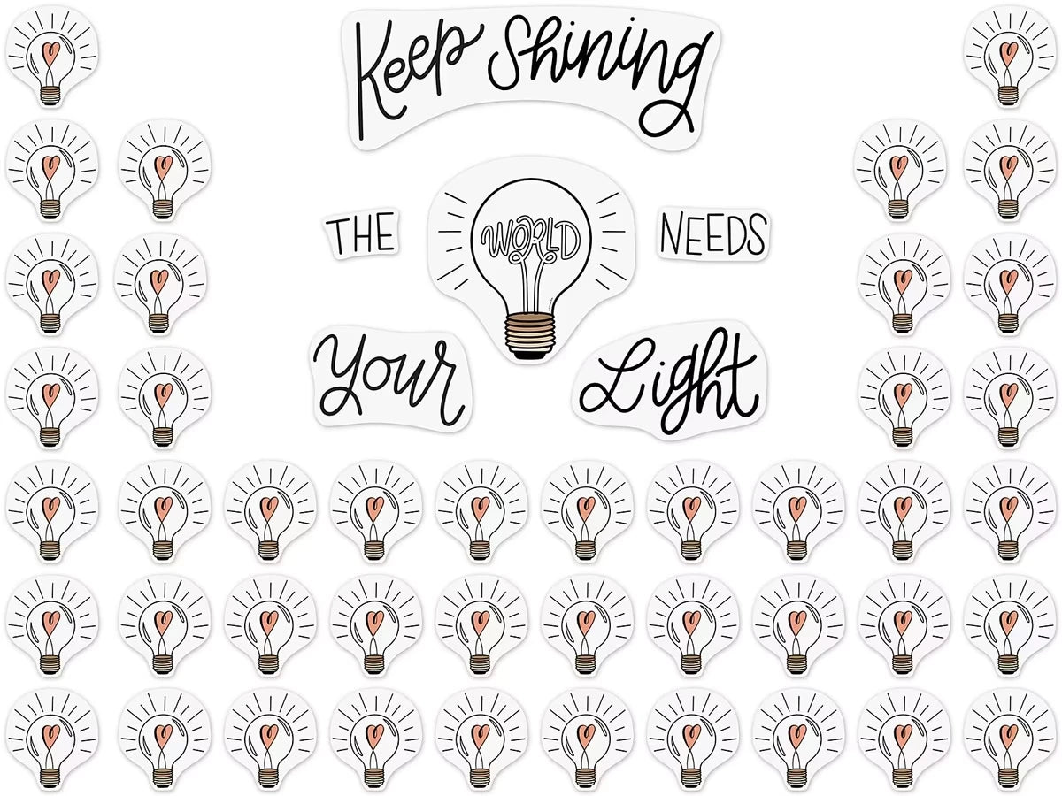 The World Needs Your Light Bulletin Board Set - US 7254