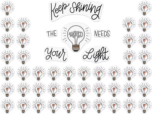 The World Needs Your Light Bulletin Board Set - US 7254