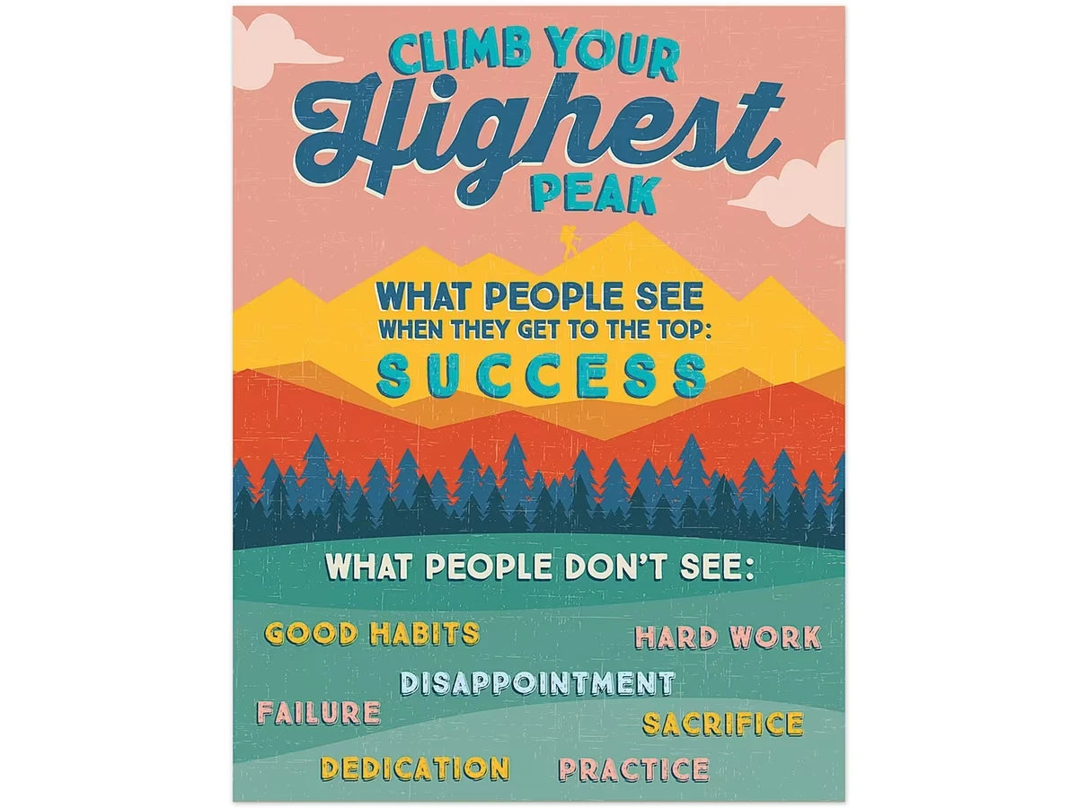 Adventurer Climb Your Highest Peak Poster - US 6863