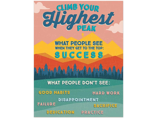 Adventurer Climb Your Highest Peak Poster - US 6863