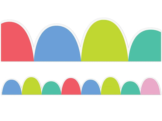 Rainbow Doodles Scalloped Border - US 9392