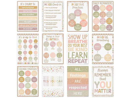 Terrazzo Tones Motivational Small Poster Pack - US 8634