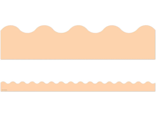 Pastel Pop Peach Scalloped Border - US 6893