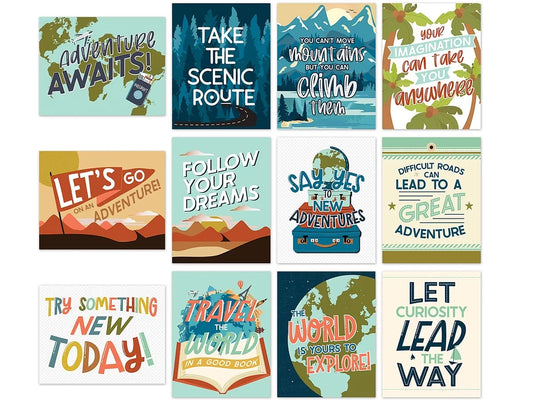 Let’s Explore Motivational Mini Poster Pack - US 5135