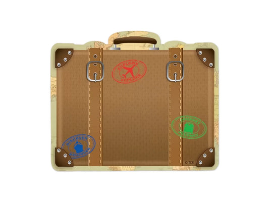 Travel the Map! Vintage Luggage Mini Accents - US 4976