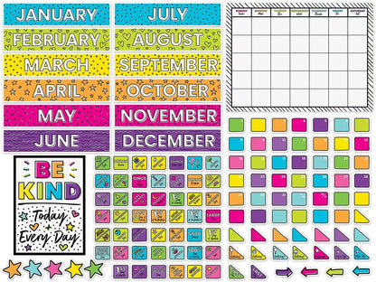 Kind Vibes Calendar Bulletin Board Set - US 7426