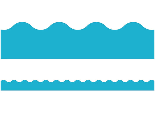Sky Blue Scalloped Border - US 2410