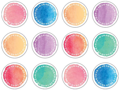 Watercolor Circle Mini Accents - US 8097