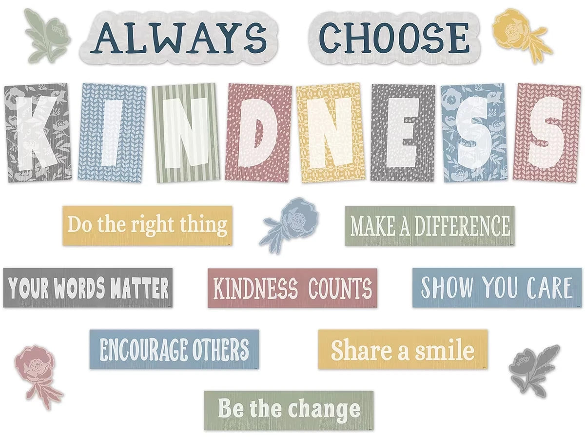 Classroom Cottage Choose Kindness Bulletin Board Set - US 9452