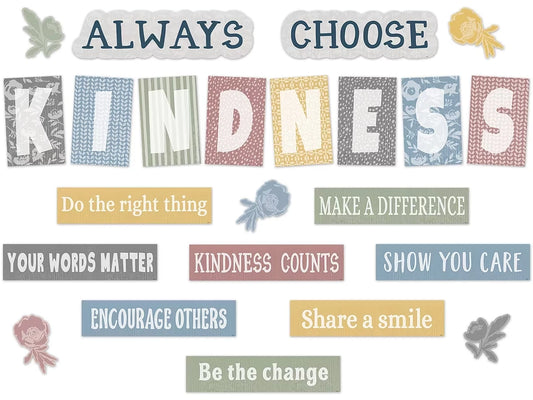 Classroom Cottage Choose Kindness Bulletin Board Set - US 9452