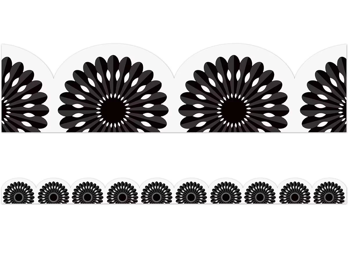 Black-And-White Fiesta Scalloped Border - US 1168