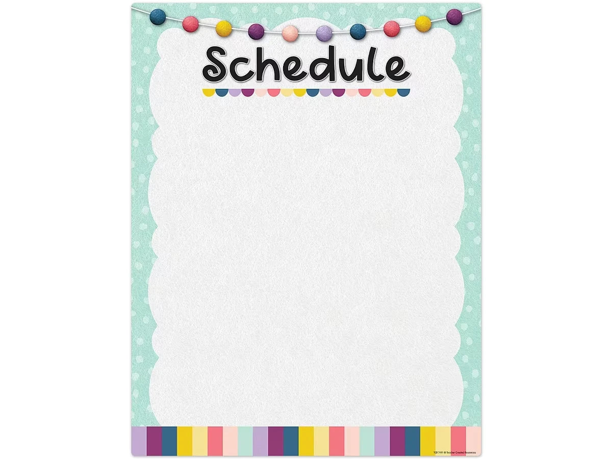 Oh Happy Day! Write & Wipe Schedule Poster - US 1637