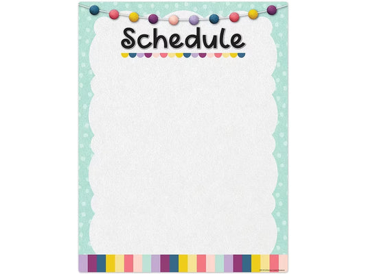 Oh Happy Day! Write & Wipe Schedule Poster - US 1637