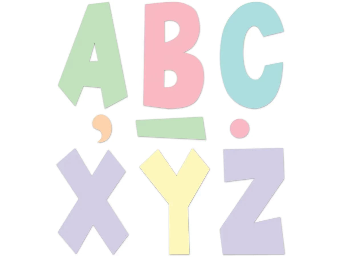 Pastel Pop 7" Punch-Out Letters - US 3297