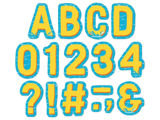 Seas the Day 3 1/2" Punch-Out Letters - US 7281