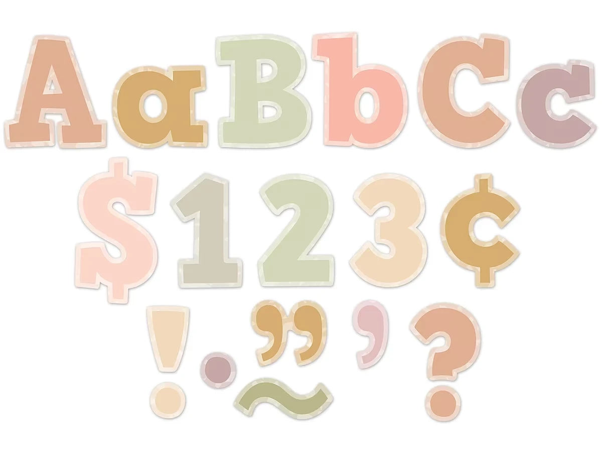 Terrazzo Tones 4" Punch-Out Letters - US 9422