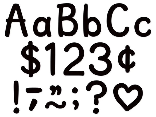 Classic Black 4" Punch-Out Letters - US 4130