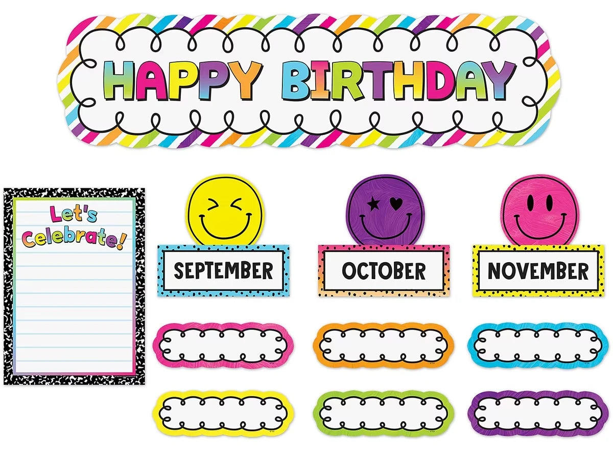 Brights 4Ever Birthday Bulletin Board Set - US 2960