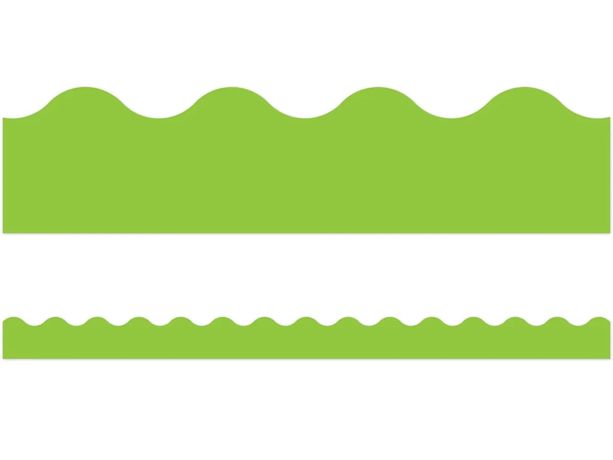 Lime Green Scalloped Border - US 1785
